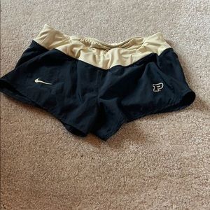 Nike dri-fit Purdue running shorts